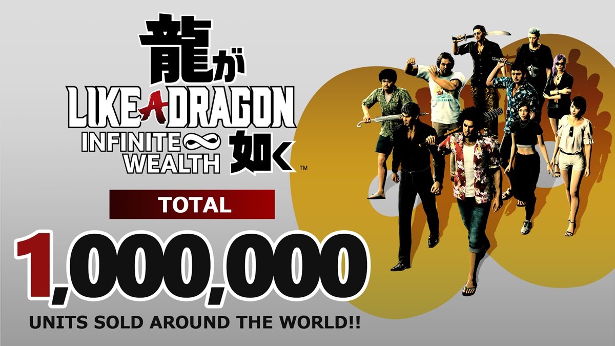 Like a Dragon Infinite Wealth Mencapai Satu Juta Unit Penjualan!