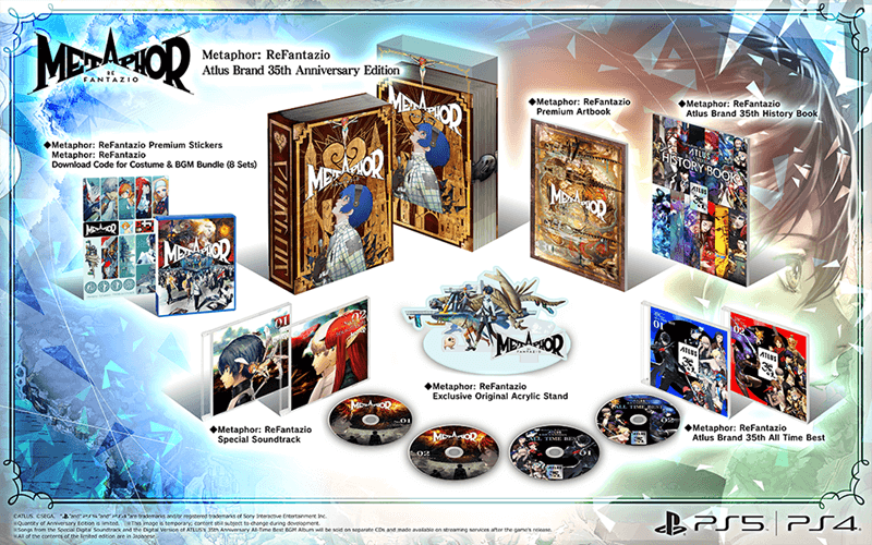Metaphor ReFantazio Atlus Brand 35th Anniversary Edition