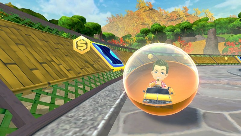 Axel Crazy Taxi di Super Monkey Ball Banana Rumble