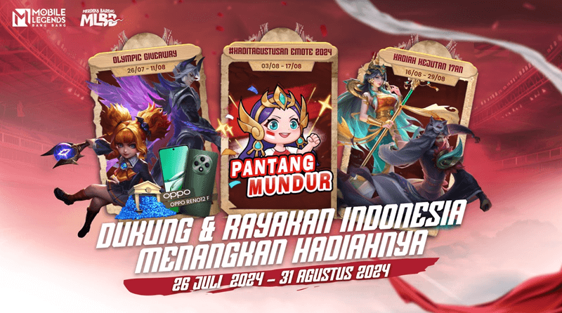 Informasi Acara “Merdeka Bareng MLBB” 2024, Banyak Hadiah Menarik!