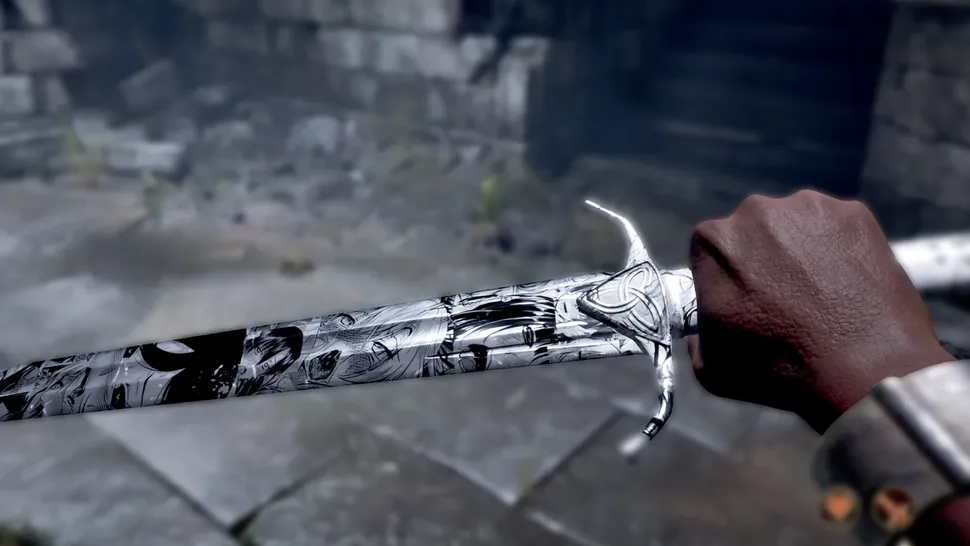 Ahegao Sword di The Elder Scrolls IV: Oblivion Remastered (Nexus Mods)