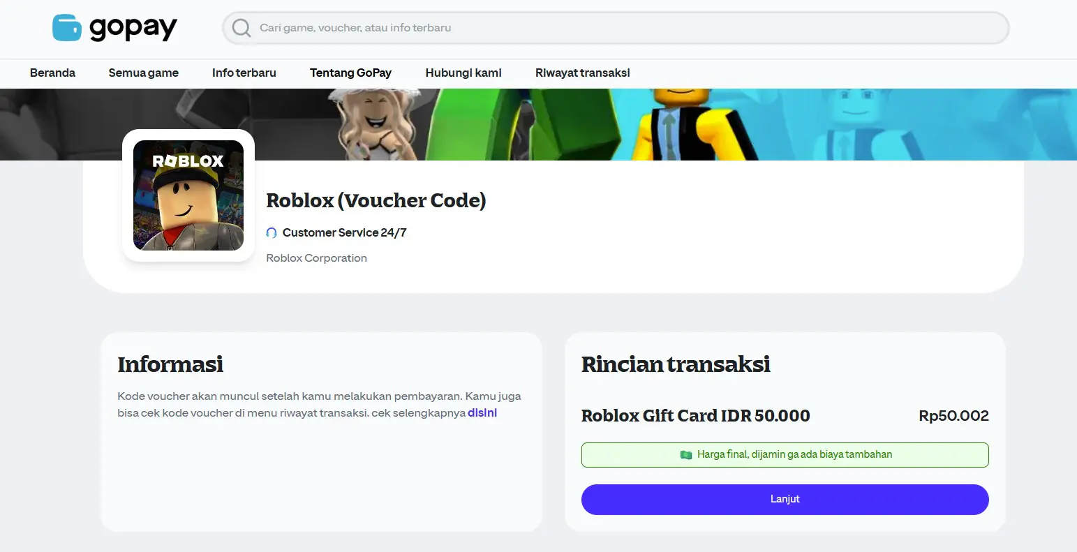 cara mendapatkan robux via goplay