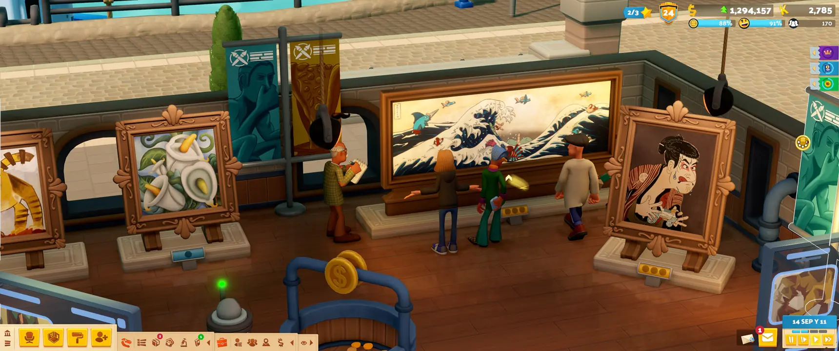 Two Point Museum Arty-Facts DLC