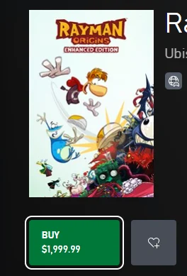 Rayman Origins: Enhanced Edition in Microsoft Store (Resetera)
