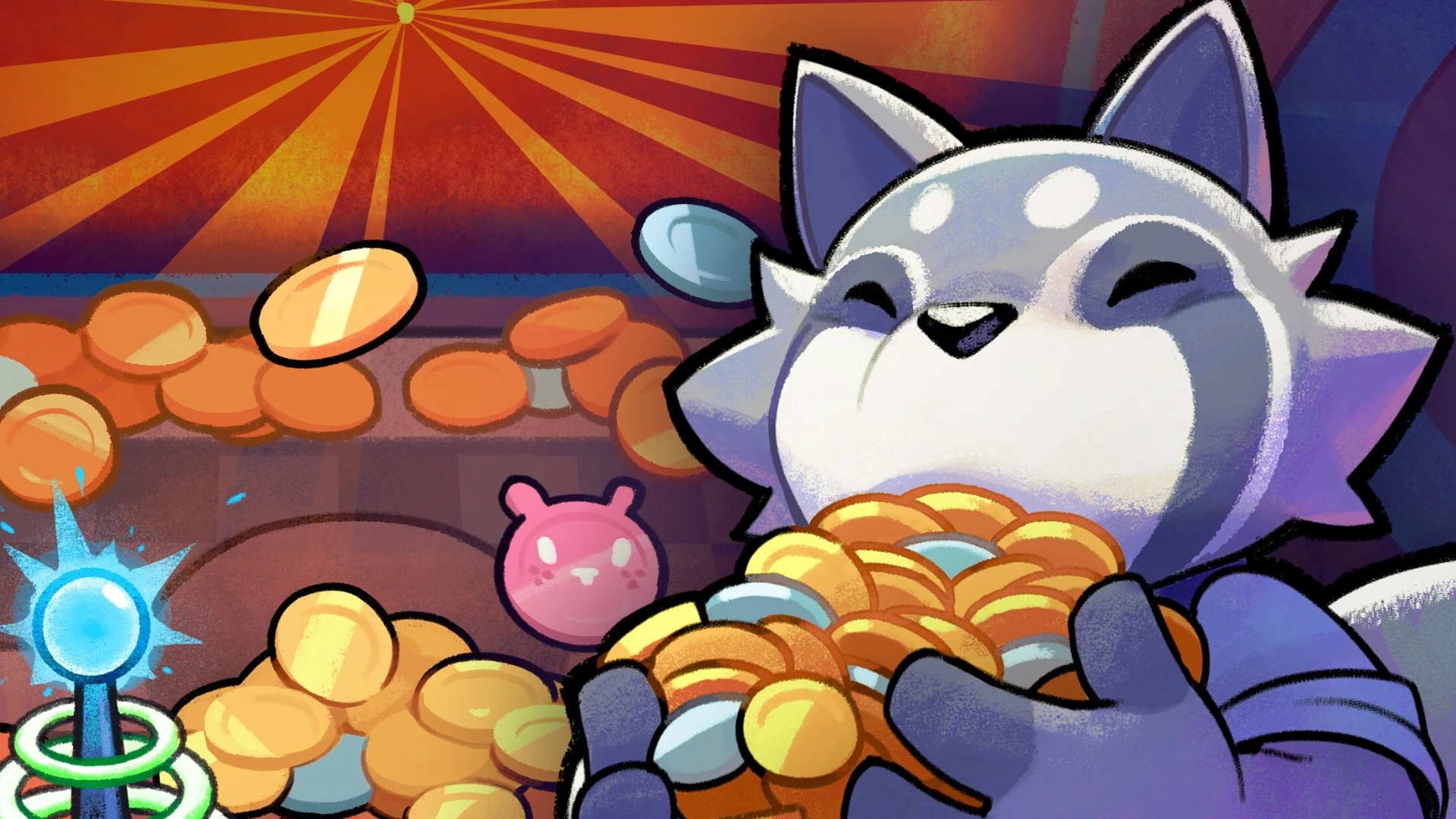 RACCOIN: Coin Pusher Roguelike (Playstack and / Doraccoon)