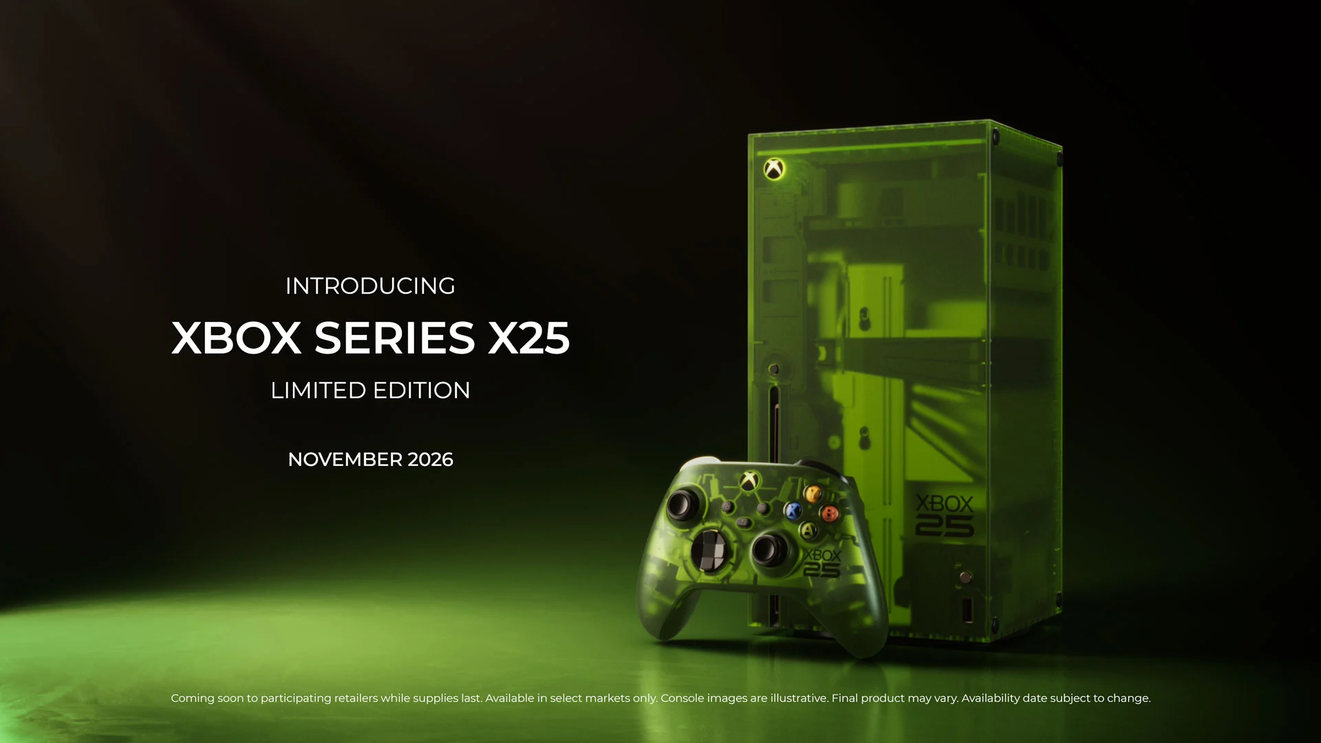 「Xbox Series X25 限定版」と「Xbox コントローラー X25 スペシャルエディション」が発表、11月に発売 Xbox Series X25 Limited Edition