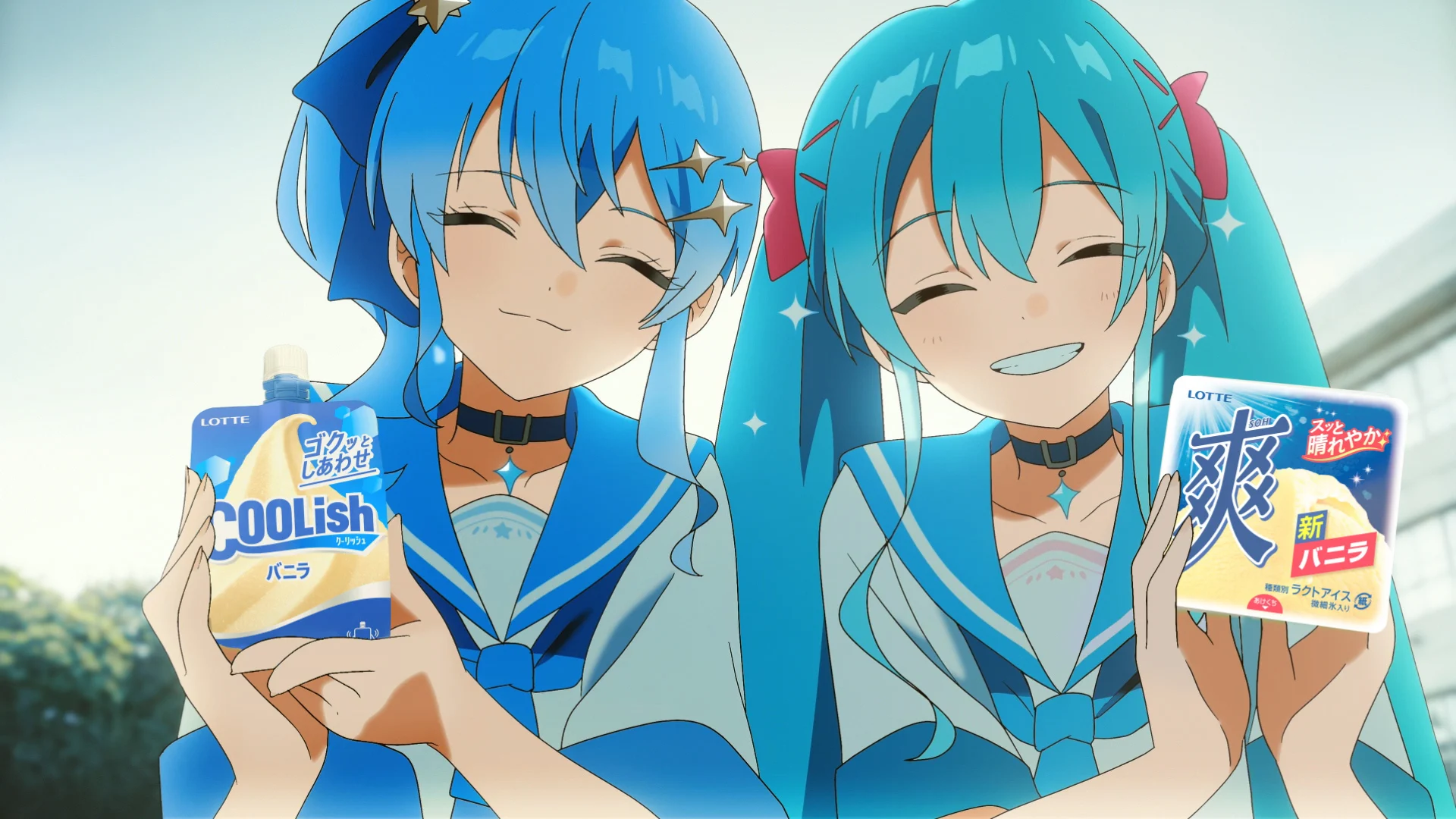 Hatsune Miku Dan Hoshimachi Suisei Berkolaborasi Dalam Video Summer Hatsune Miku x suisei lotte