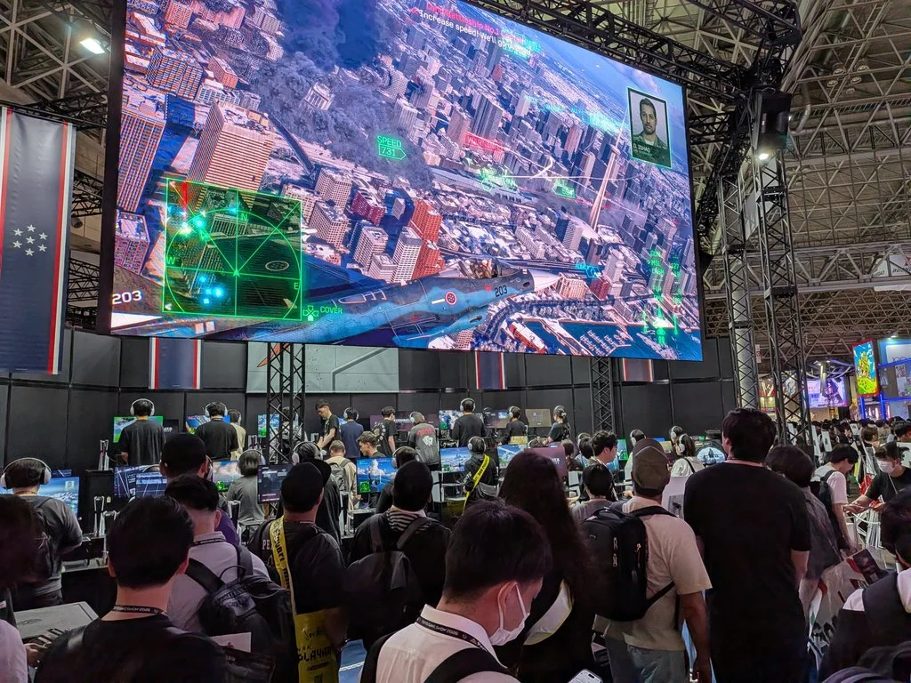 Ace Combat 8: Wings of Theve - Tokyo Game Show 2026 booth (Bandai Namco)