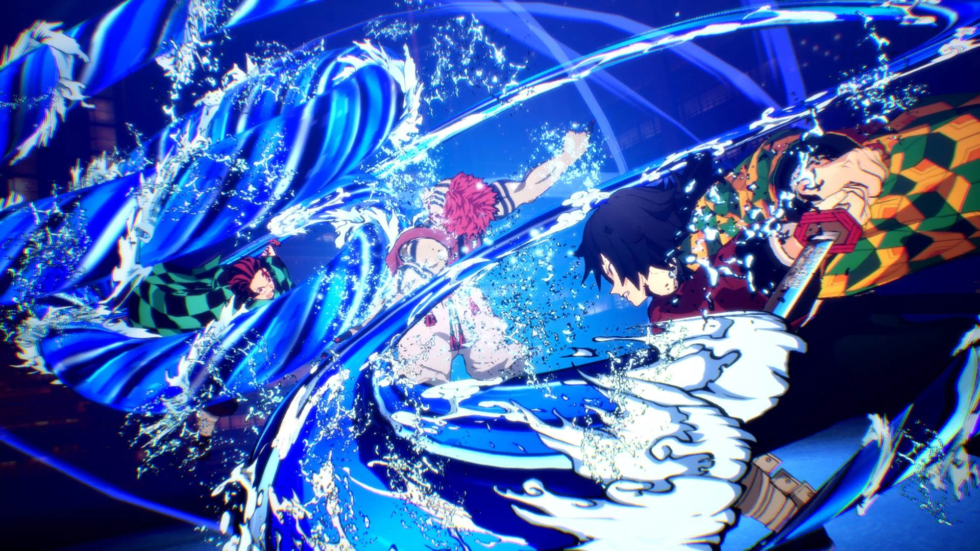 A Water Breathing attack in Demon Slayer -Kimetsu no Yaiba- The Hinokami Chronicles 2 Nintendo Switch 2 Edition