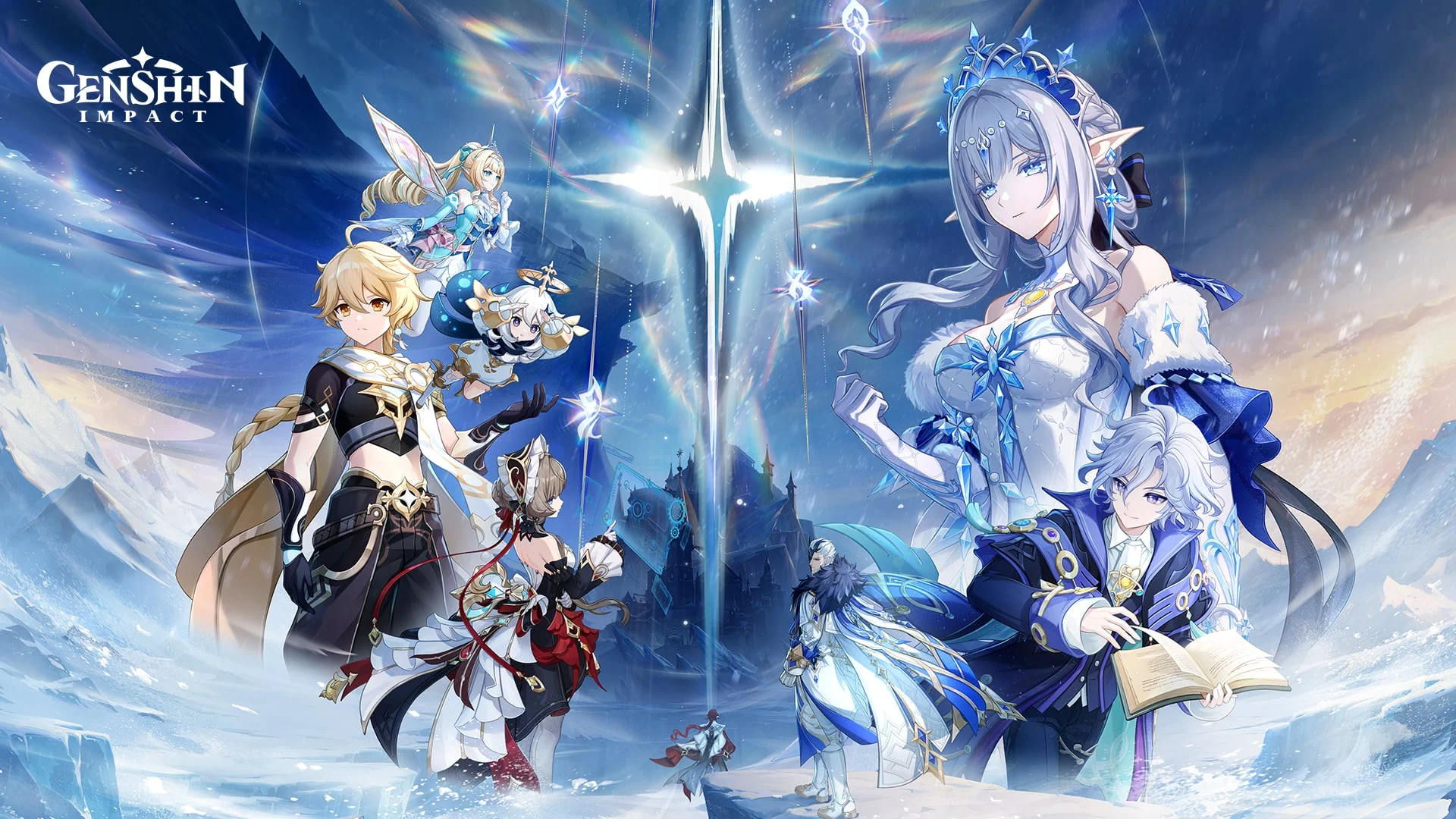 Genshin Impact Versi 7.2 “Hour of Ruin” Hadir 4 November dengan Wilayah Baru di Snezhnaya Key art Genshin Impact Versi 7.2 Hour of Ruin dengan Traveler, Paimon, dan karakter baru di Snezhnaya (HoYoverse)