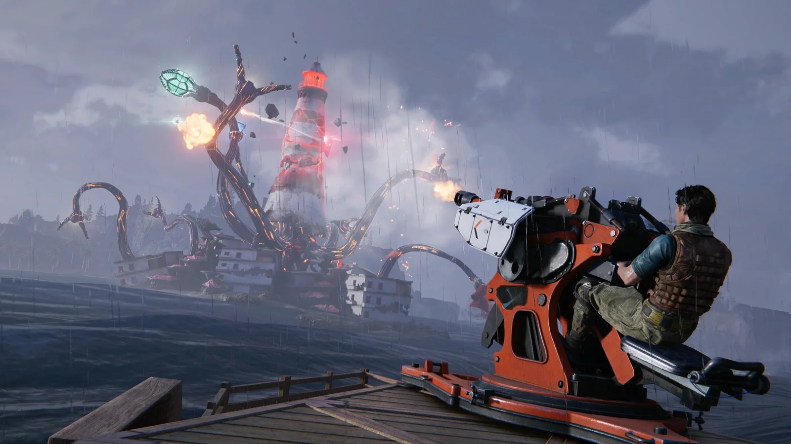 Pertarungan melawan mercusuar di Once Human: Isles of Abyss (Starry Studio / NetEase Games)