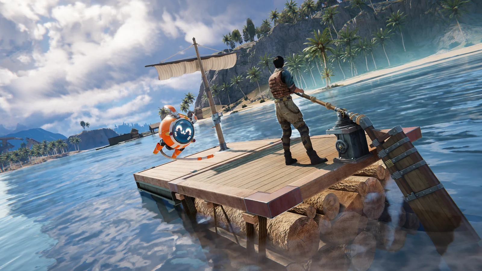 Berlayar dengan kapal di Once Human: Isles of Abyss (Starry Studio / NetEase Games)